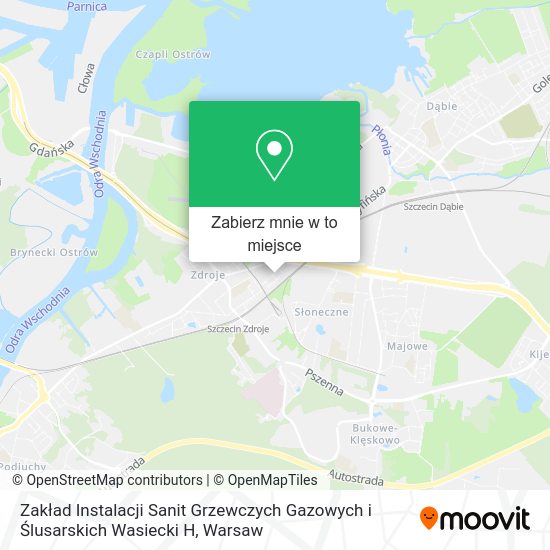 Mapa Zakład Instalacji Sanit Grzewczych Gazowych i Ślusarskich Wasiecki H