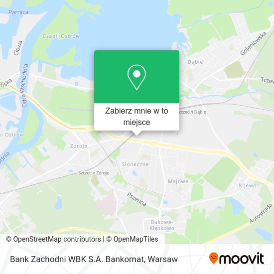 Mapa Bank Zachodni WBK S.A. Bankomat