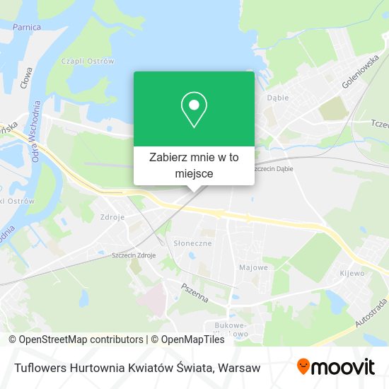 Mapa Tuflowers Hurtownia Kwiatów Świata