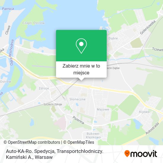 Mapa Auto-KA-Ro. Spedycja, Transportchłodniczy. Kamiński A.