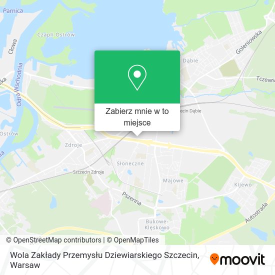 Mapa Wola Zakłady Przemysłu Dziewiarskiego Szczecin