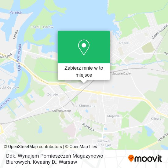 Mapa Ddk. Wynajem Pomieszczeń Magazynowo - Biurowych. Kwaśny D.