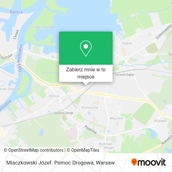 Mapa Miaczkowski Józef. Pomoc Drogowa