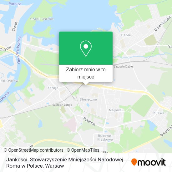 Mapa Jankesci. Stowarzyszenie Mniejszości Narodowej Roma w Polsce