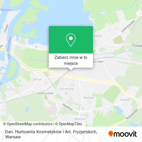 Mapa Dan. Hurtownia Kosmetyków i Art. Fryzjerskich