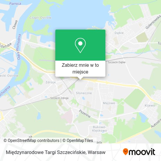 Mapa Międzynarodowe Targi Szczecińskie