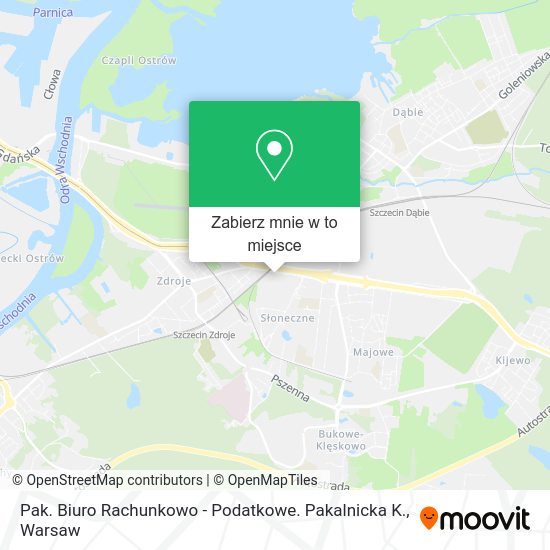 Mapa Pak. Biuro Rachunkowo - Podatkowe. Pakalnicka K.