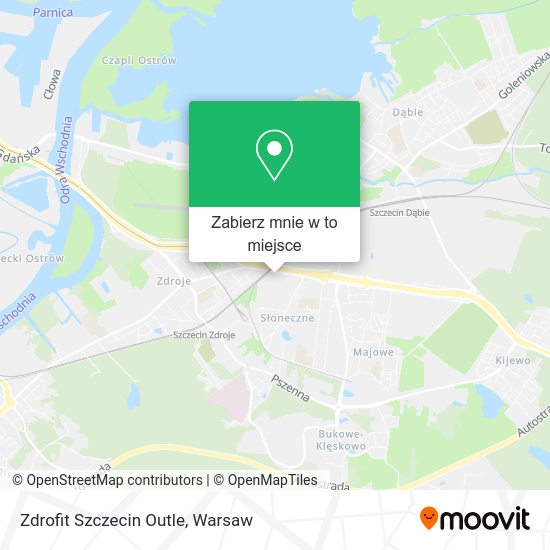 Mapa Zdrofit Szczecin Outle