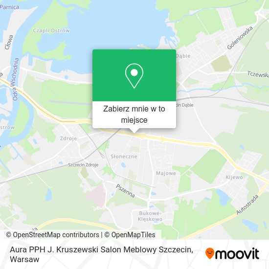 Mapa Aura PPH J. Kruszewski Salon Meblowy Szczecin