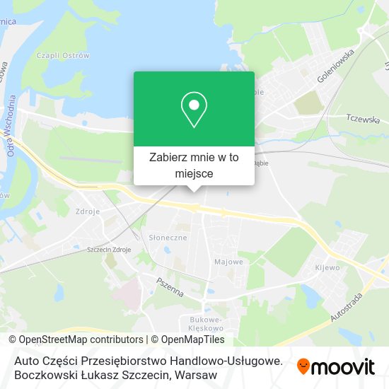 Mapa Auto Części Przesiębiorstwo Handlowo-Usługowe. Boczkowski Łukasz Szczecin