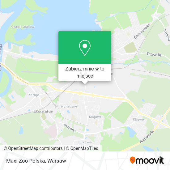 Mapa Maxi Zoo Polska