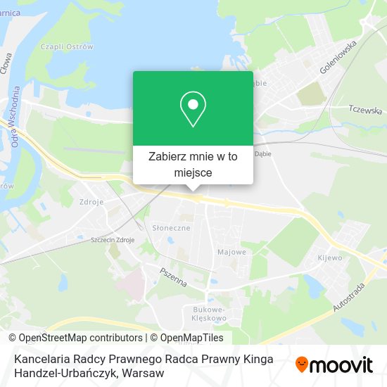 Mapa Kancelaria Radcy Prawnego Radca Prawny Kinga Handzel-Urbańczyk