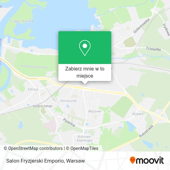 Mapa Salon Fryzjerski Emporio