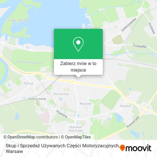 Mapa Skup i Sprzedaż Używanych Części Motoryzacyjnych