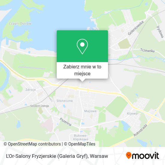 Mapa L'Or-Salony Fryzjerskie (Galeria Gryf)