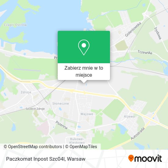 Mapa Paczkomat Inpost Szc04l