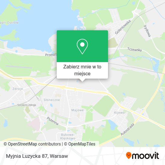 Mapa Myjnia Luzycka 87