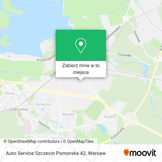 Mapa Auto Service Szczecin Pomorska 42