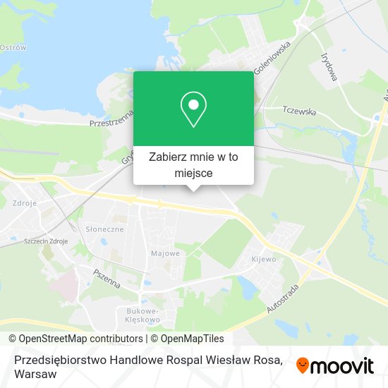 Mapa Przedsiębiorstwo Handlowe Rospal Wiesław Rosa