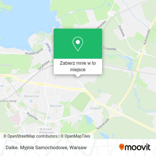 Mapa Dalke. Myjnie Samochodowe