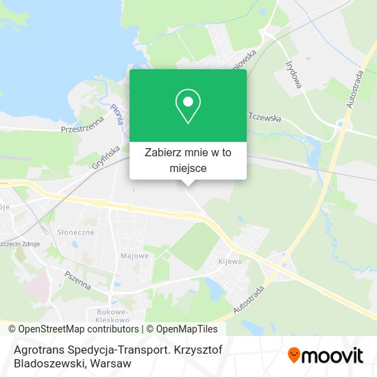 Mapa Agrotrans Spedycja-Transport. Krzysztof Bladoszewski