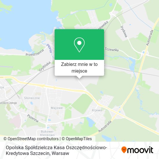 Mapa Opolska Spółdzielcza Kasa Oszczędnościowo-Kredytowa Szczecin