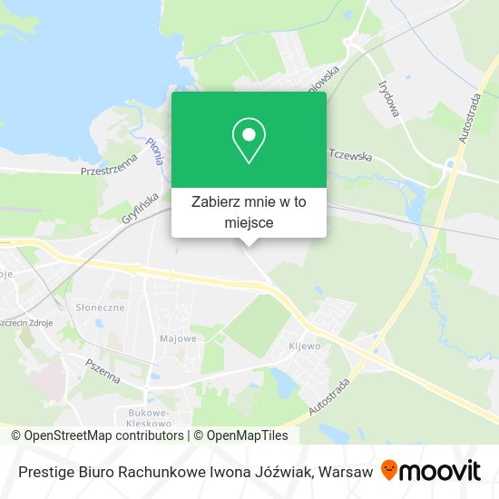 Mapa Prestige Biuro Rachunkowe Iwona Jóźwiak