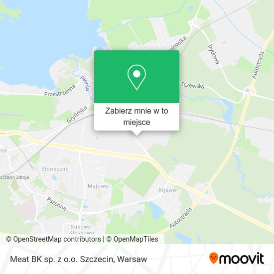 Mapa Meat BK sp. z o.o. Szczecin