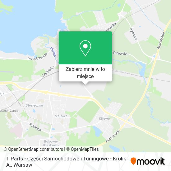 Mapa T Parts - Części Samochodowe i Tuningowe - Królik A.