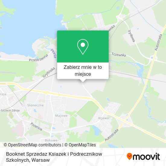 Mapa Booknet Sprzedaz Ksiazek i Podrecznikow Szkolnych