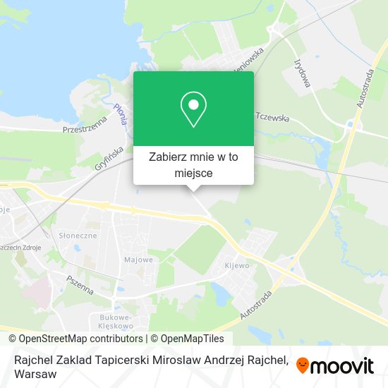 Mapa Rajchel Zaklad Tapicerski Miroslaw Andrzej Rajchel