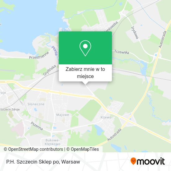 Mapa P.H. Szczecin Sklep po