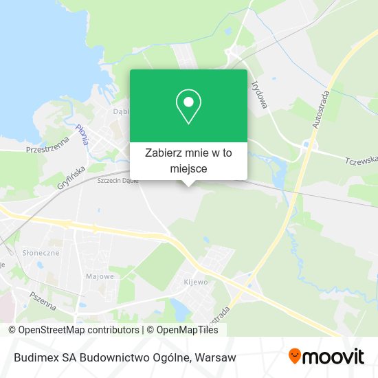 Mapa Budimex SA Budownictwo Ogólne