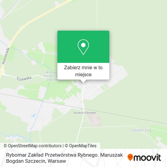 Mapa Rybomar Zakład Przetwórstwa Rybnego. Maruszak Bogdan Szczecin