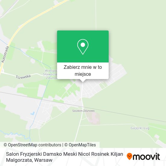 Mapa Salon Fryzjerski Damsko Meski Nicol Rosinek Kiljan Malgorzata