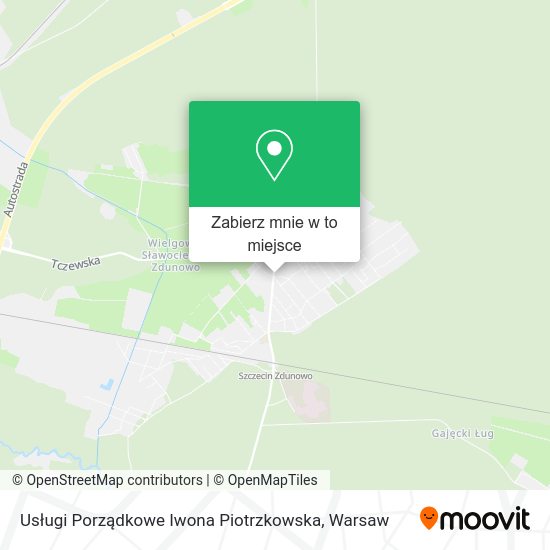 Mapa Usługi Porządkowe Iwona Piotrzkowska