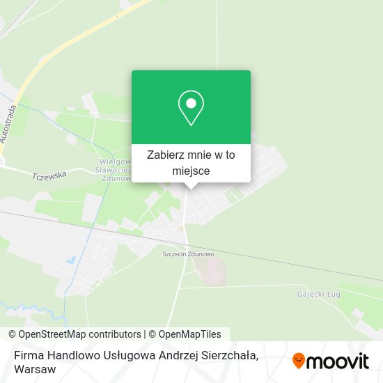 Mapa Firma Handlowo Usługowa Andrzej Sierzchała