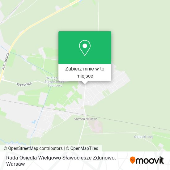 Mapa Rada Osiedla Wielgowo Sławociesze Zdunowo