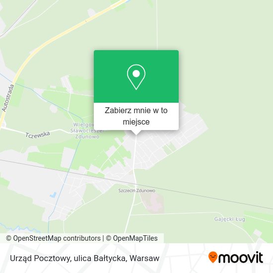 Mapa Urząd Pocztowy, ulica Bałtycka