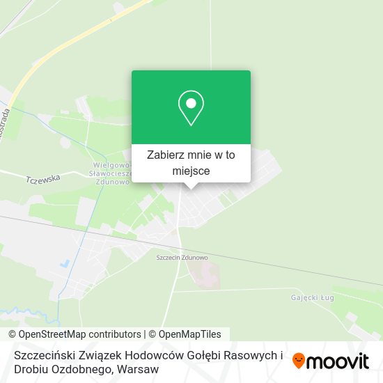 Mapa Szczeciński Związek Hodowców Gołębi Rasowych i Drobiu Ozdobnego