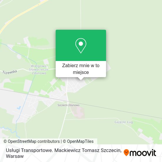 Mapa Usługi Transportowe. Mackiewicz Tomasz Szczecin