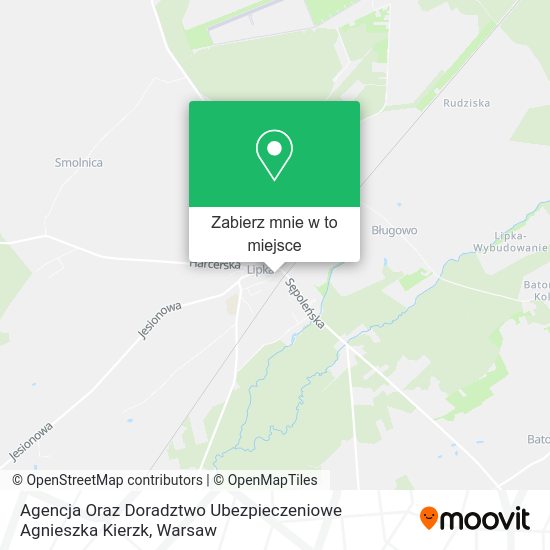 Mapa Agencja Oraz Doradztwo Ubezpieczeniowe Agnieszka Kierzk