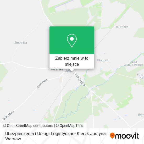 Mapa Ubezpieczenia i Usługi Logistyczne- Kierzk Justyna