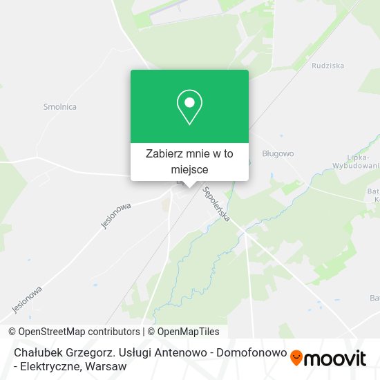 Mapa Chałubek Grzegorz. Usługi Antenowo - Domofonowo - Elektryczne