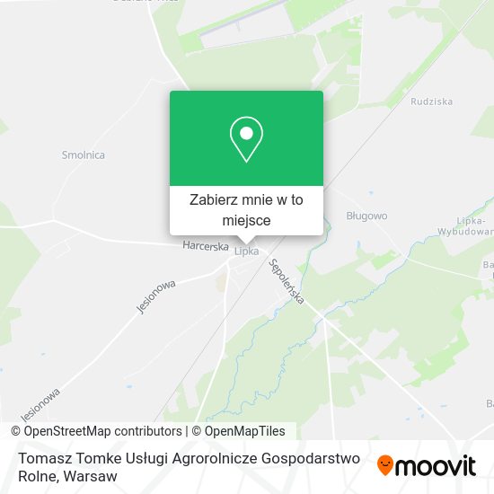 Mapa Tomasz Tomke Usługi Agrorolnicze Gospodarstwo Rolne