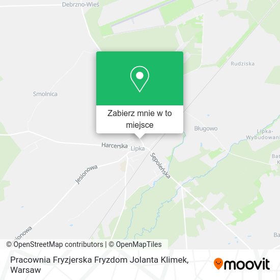 Mapa Pracownia Fryzjerska Fryzdom Jolanta Klimek