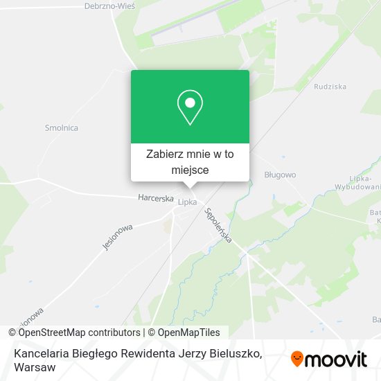 Mapa Kancelaria Biegłego Rewidenta Jerzy Bieluszko