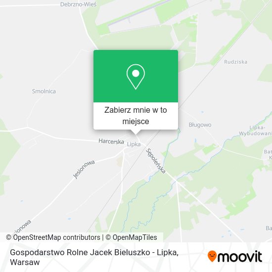 Mapa Gospodarstwo Rolne Jacek Bieluszko - Lipka