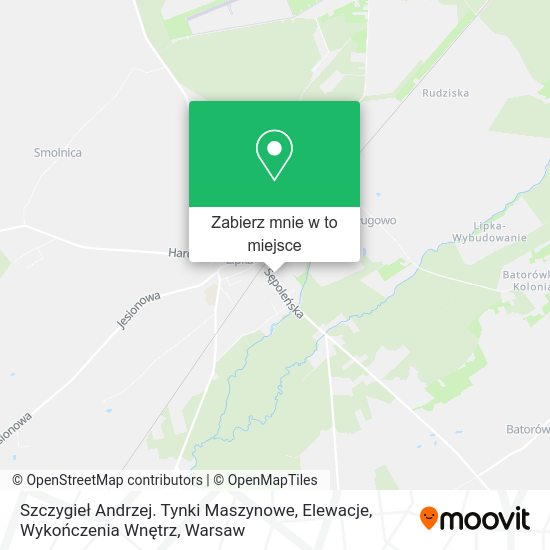 Mapa Szczygieł Andrzej. Tynki Maszynowe, Elewacje, Wykończenia Wnętrz