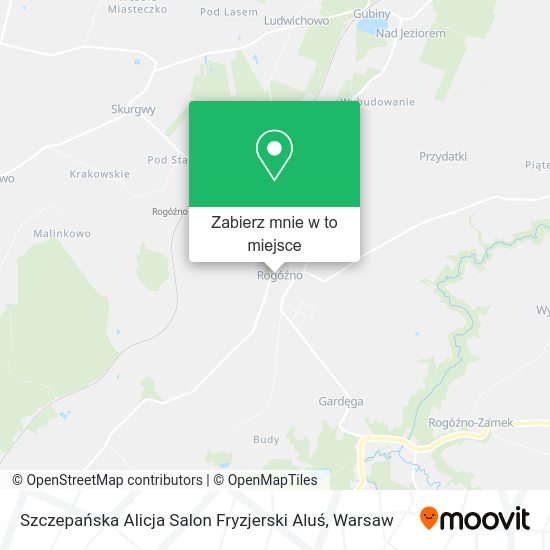 Mapa Szczepańska Alicja Salon Fryzjerski Aluś